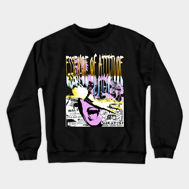 Punk - Essence Of Attitude Crewneck Sweatshirt by DesignersMerch